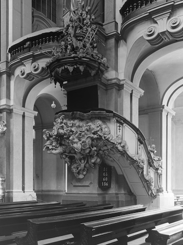 R92016 Dresden Kathol Hofkirche Dom Kanzel Balthasar Permoser 1722 