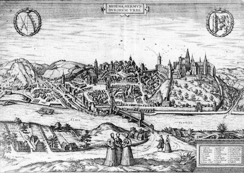 R104001 Meißen alter Stich 