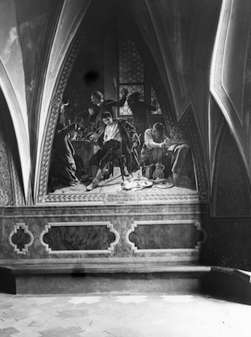 R104028 Albrechtsburg Wandgemälde Böttgerzimmer 