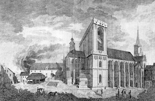 R104040 Meißner Domplatz am Ende des 18. Jh 