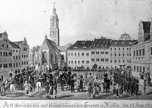 R123041 österr. u. braunschw Truppe i. M 1809 