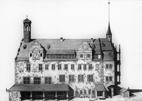 R144021 Dresden das alte Rathaus in Neu_Dresden jetzt Altstadt 1332 