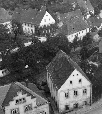R70046 Weesenstein Dorf vom Schloß aus gesehen 